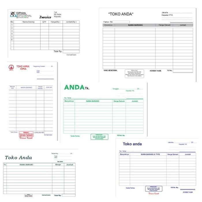 

Paperline Cetak Nota Bon 2Ply Cacah/Perforasi