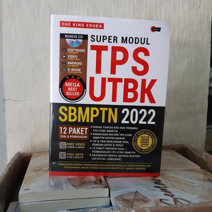 

Ready BUKU SUPER MODUL TPS UTBK SBMPTN 2022 /2023, THE KING EDUKA ORIGINAL