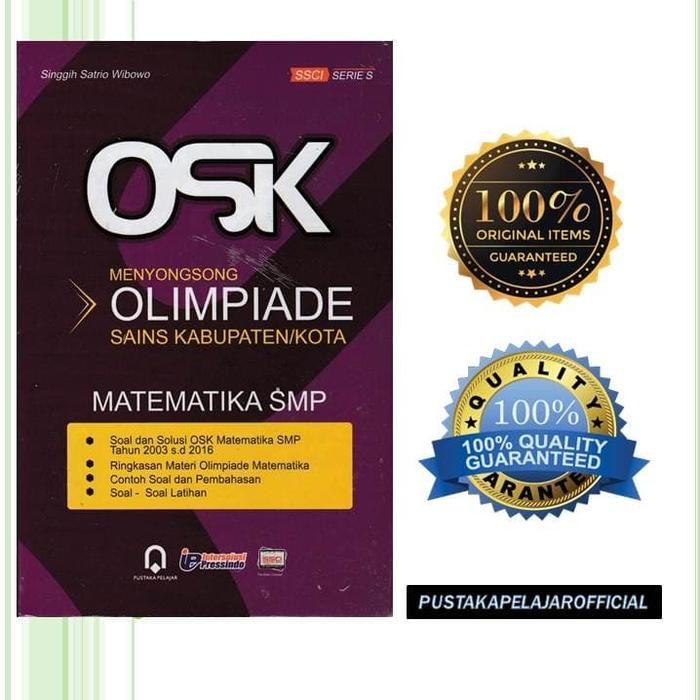 

Ready BUKU OSK MENYONGSONG OLIMPIADE SAINS KABUPATEN/KOTA MATEMATIKA SMP