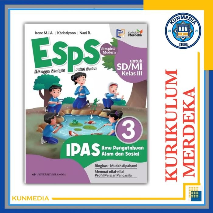 

Ready BUKU ESPS IPAS KELAS 3 SD KURIKULUM MERDEKA ERLANGGA ORIGINAL