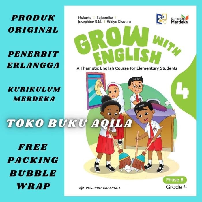 

Ready Buku Grow With English Kelas 4 SD Erlangga Kurikulum Merdeka - Inggris