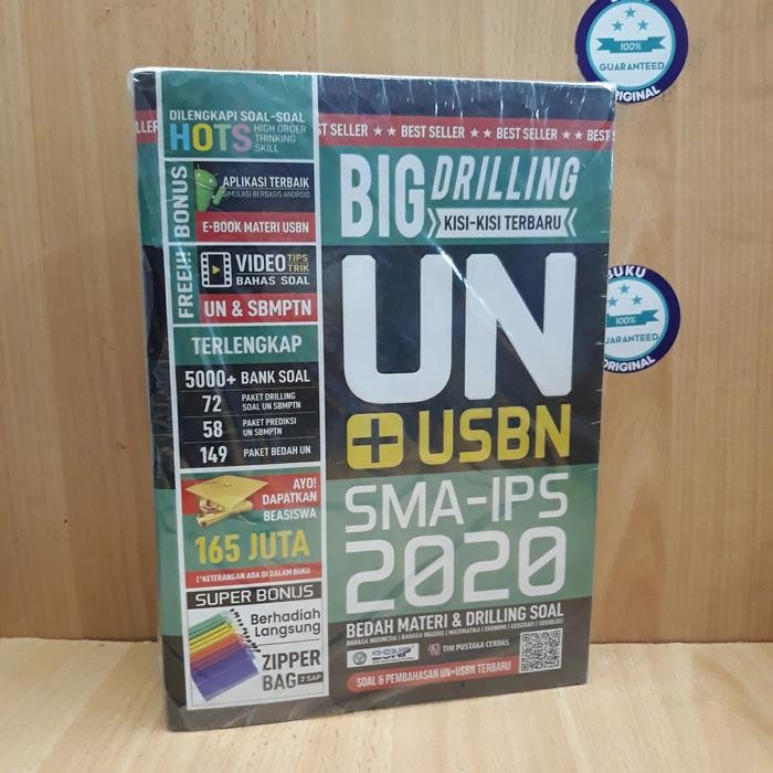 

Ready buku BIG Drilling Kisi kisi ter baru UN +USBN SMA IPS 2020 .