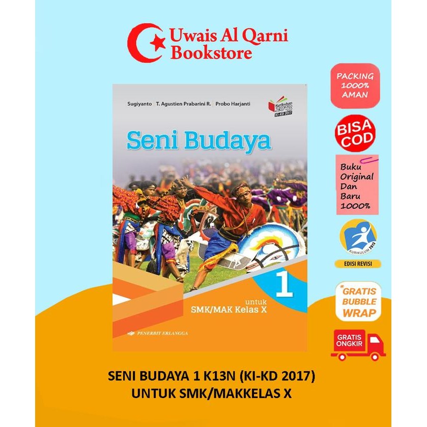 

Ready BEST SELLER SENI BUDAYA 1 UNTUK SMK/MAK KELAS X K13N (KI-KD 2017)