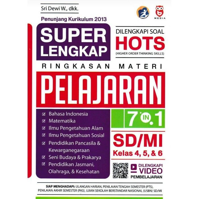 

Ready BUKU SUPER LENGKAP PELAJARAN 7 IN 1 SD/MI KELAS 4, 5, & 6