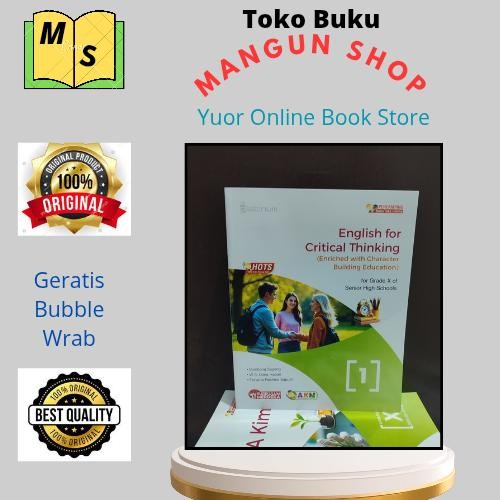 

Ready Buku English For Critical Thinking Kelas X.10 SMA Kurikulum Merdeka