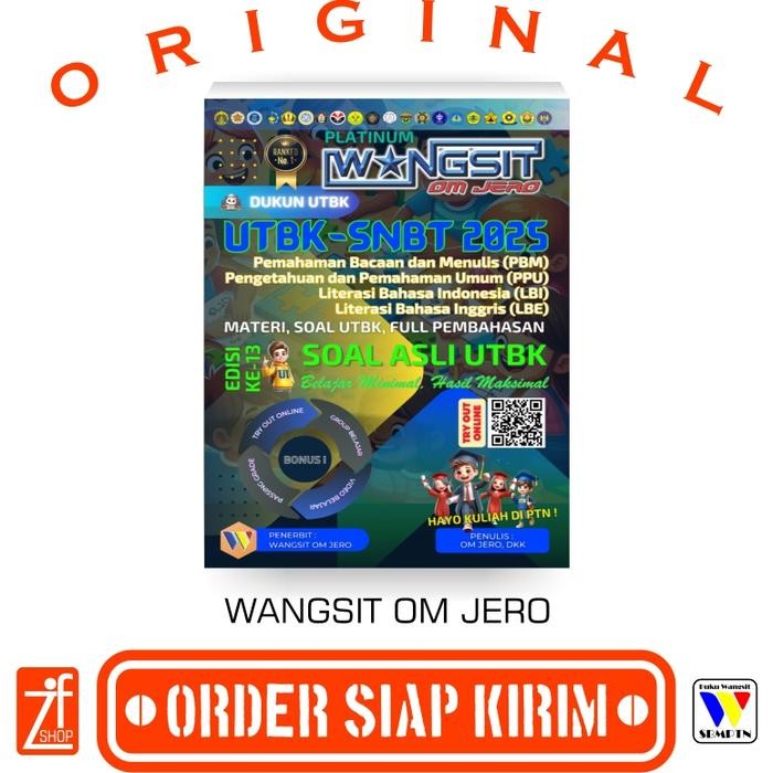 

Ready Buku Wangsit 2025 / Buku Wangsit Om Jero UTBK SNBT PPU PBM LITERASI BAHASA INDONESIA LITERASI