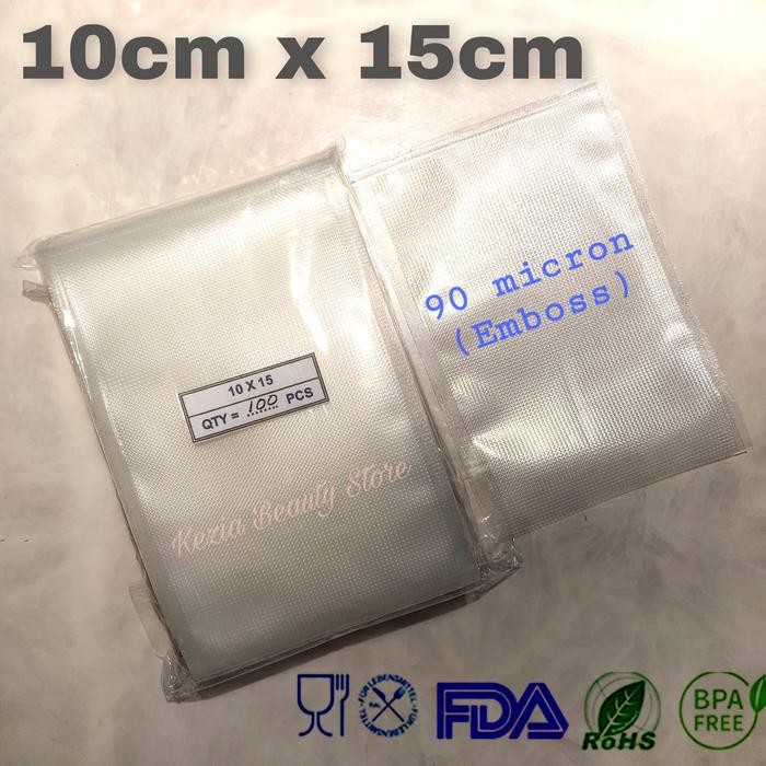 PROMO.. PLASTIK VACUUM SEALER EMBOSS (10X15) / PLASTIK VAKUM / VAKUM SEALER