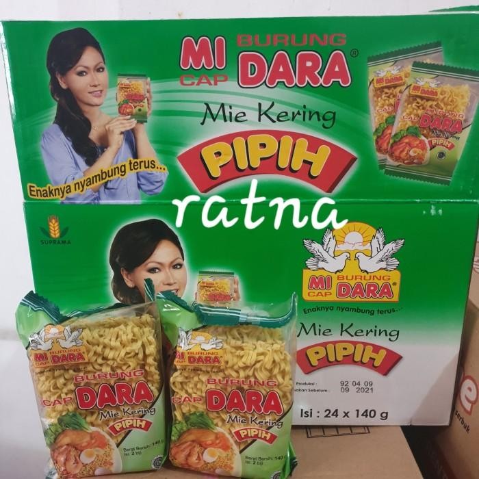 (Allthebest) MIE BURUNG DARA MIE KERING PIPIH 140gr Isi 2 Biji 1 Dus Isi 24 Bungkus