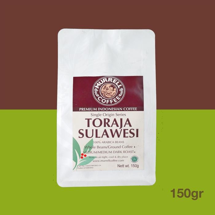 

TORAJA SULAWESI KOPI ARABICA SPECIALTY PREMIUM BIJI BUBUK MURRELL COFFEE