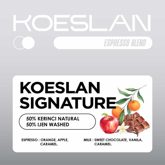 

KOESLAN SIGNATURE (ESPRESSO ROAST) - BIJI KOPI ARABIKA
