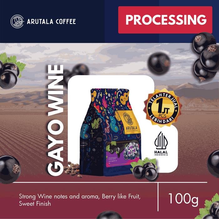 

ARUTALA KOPI ARABIKA GAYO WINE 100 GRAM