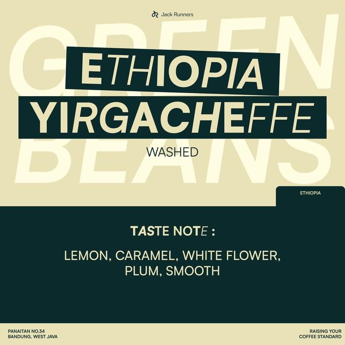 

ETHIOPIA YIRGACHEFFE GREEN BEANS COFFEE