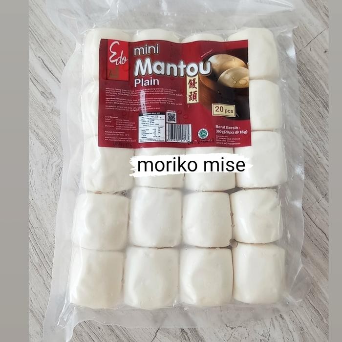 

FREShBgt- edo mini mantou plain 360 gr / mantau edo mini plain isi 20 / bakpau