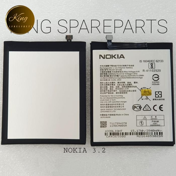 BATERAI BATRE BATTERY NOKIA 3.2 WT240 ORIGINAL