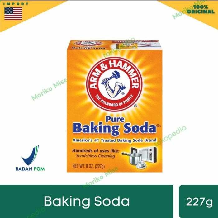 

FREShBgt- arm & hammer baking soda 227 gr asli USA / soda kue arm & hammer
