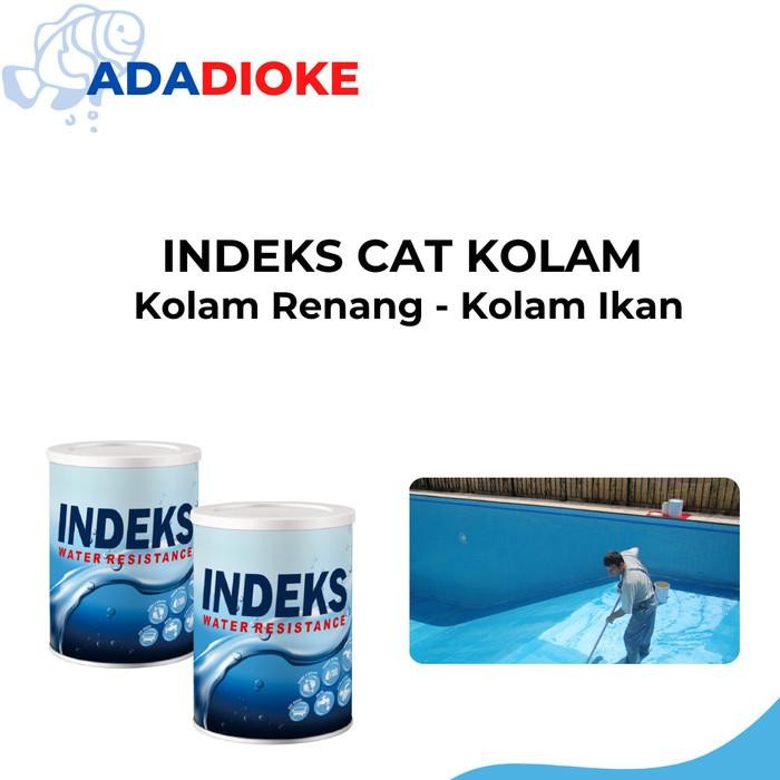[Allthebest] INDEKS 1KG CAT KOLAM IKAN KOLAM RENANG/Cat Pelapis anti bocor/rembes