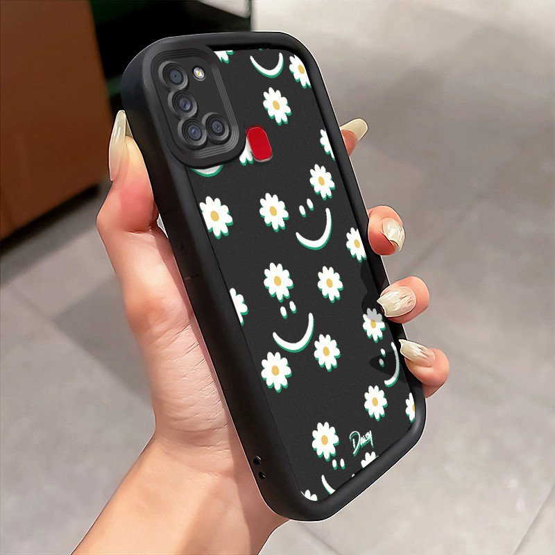 Casing Hp Samsung Galaxy A21S Case Casing lembut Softcas sarung HP Kesing tas Emoji penutup pelindun