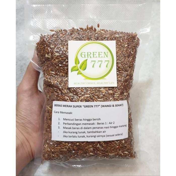 

FREShBgt- Beras Merah Organik 1 Kg Green 777 1kg Super Premium Quality Sehat Die