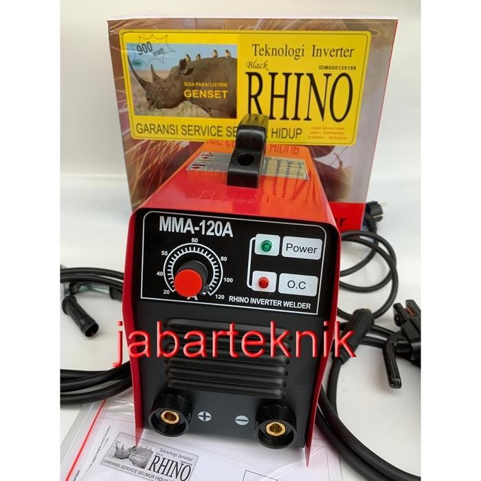 Mesin Las Inverter Rhino MMA 120 IGBT Trafo Las Inverter MeRAH 900 WATt
