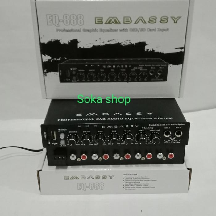 Mantab Parametrik Embassy Eq-888 Bluetooth Usb, Sd Embassy Eq-888 + Adaptor