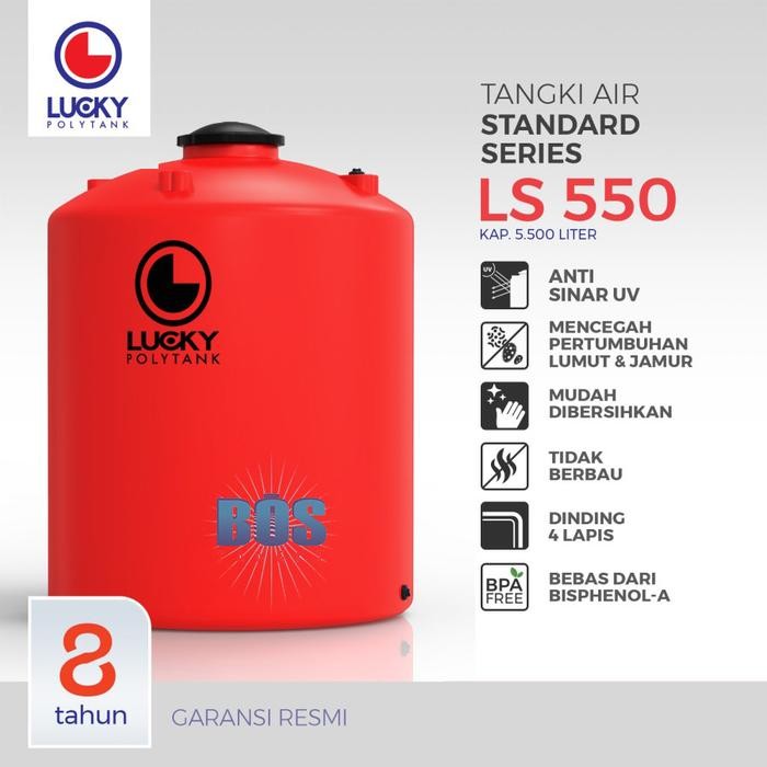 Terlaris Tangki Air Lucky Polytank Ls 5000 Liter / Tandon Toren Water Tank