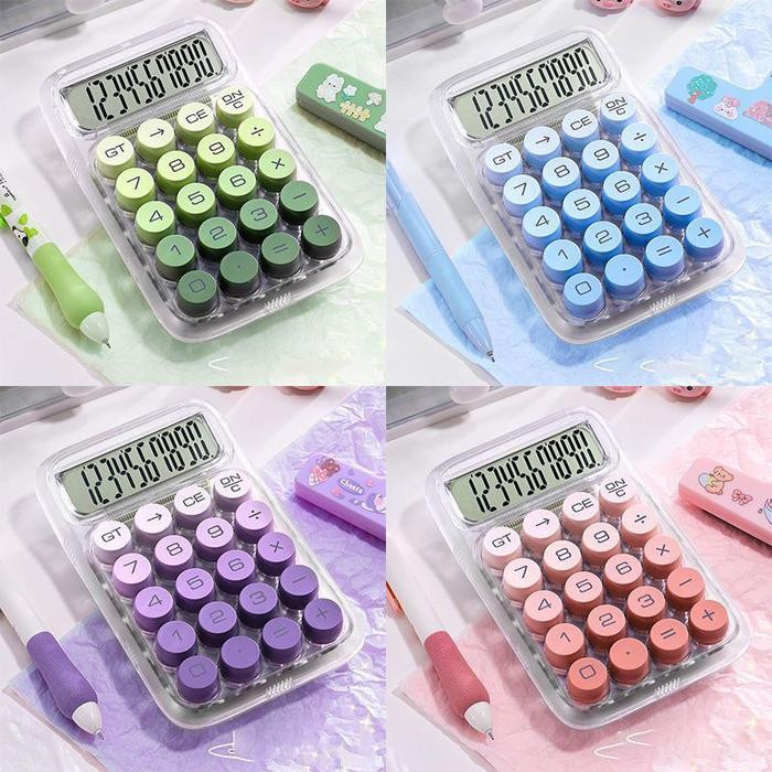 

[MILOLI] MECHANICAL PUSHBUTTON CALCULATOR Desain Large Minimalis Portable Kalkulator Alat Hitung