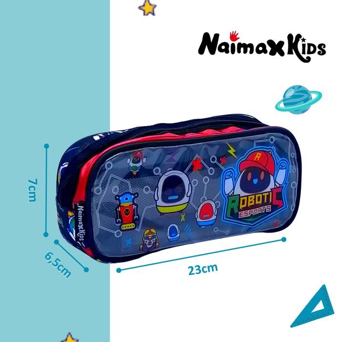 

Pencil Case Custom Nama Naimax kids Pencil Case Medium Anak Laki-Laki Alat Pensil Tulis Stationery
