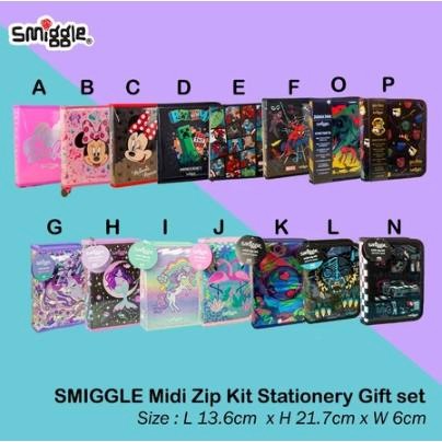 

SMIGGLE Midi Zip Kit Stationery Gift set