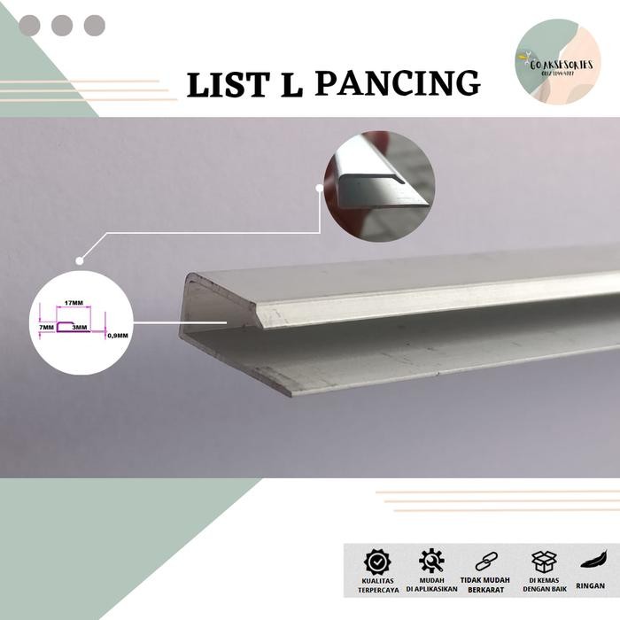 [PANJANG 6 METER] LIS PANCING ALUMINIUM/LIS KAIT/LIS KAIL