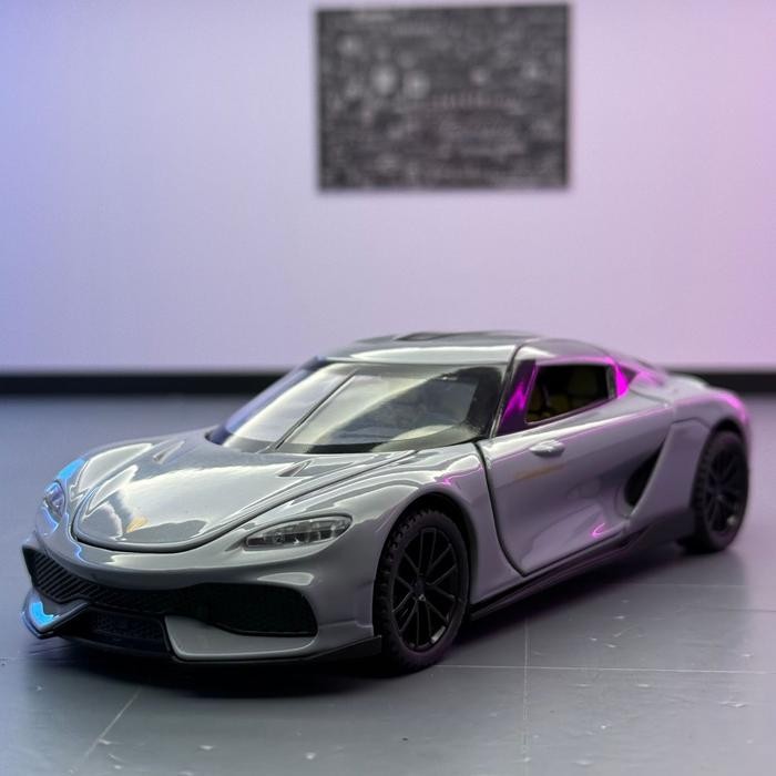 PROMO Diecast Alloy Koenigsegg Gemera Scala 1:32 With Light Sound Pullback (R327) - Abu2