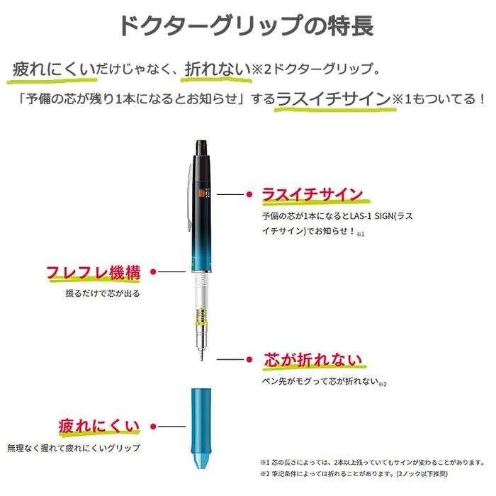 

Pilot Dr. Grip Ace Mechanical Pencil 0.5mm Pensil Mekanik Soft Grip