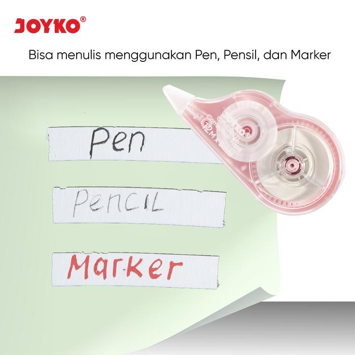 

JOYKO CORRECTION TAPE 12M TIPEX KERTAS JOYKO PASTEL PITA KOREKSI TIPX TIP-EX JOYKO CT-522PTL PASTEL
