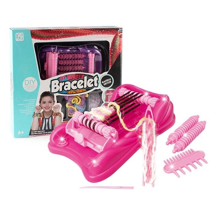 Mesin Tenun Rajut Knitting Ikat Rambut Bandana Mainan Anak Perempuan Diy Merajut Benang Wool