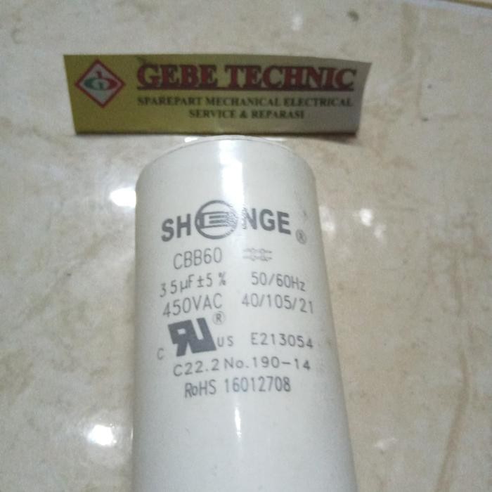 Kapasitor Kapasitor Runing Pompa Air 35 Mikro