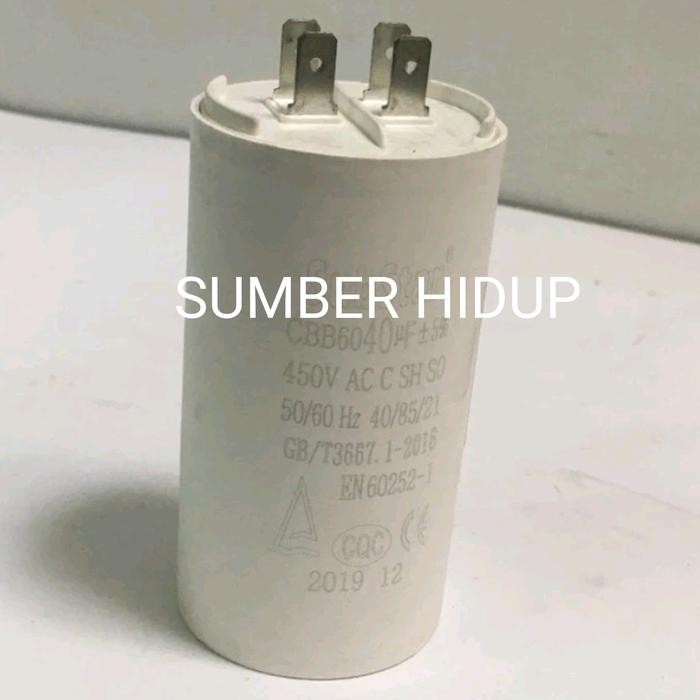 Kapasitor 40Uf 450 V Cbb60 Capasitor 40 Uf 450V Pompa Celup Sumersible