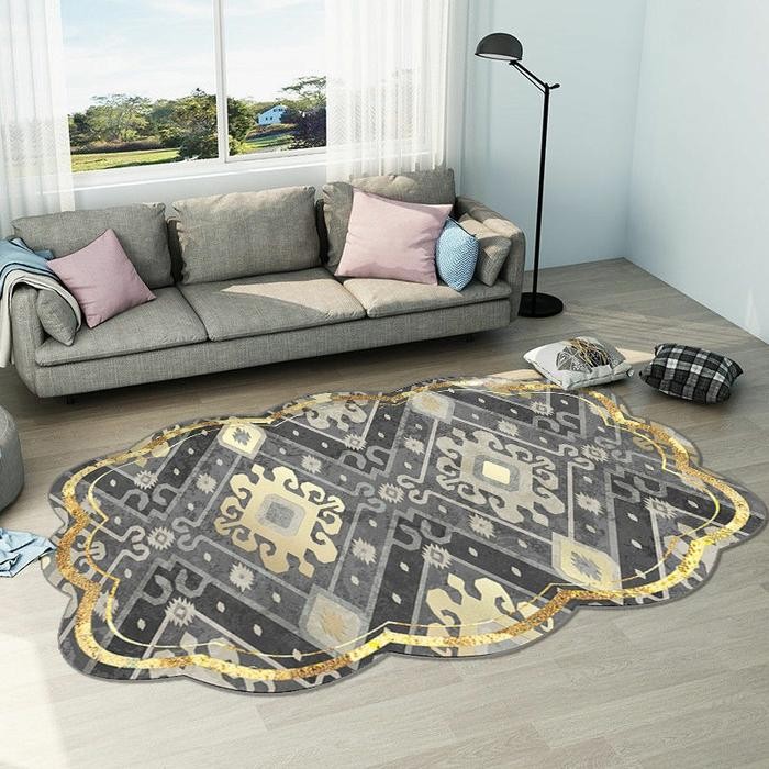 Karpet Lantai lyester UK 200x140cm/Karpet Lantai ruang Tamu Modern