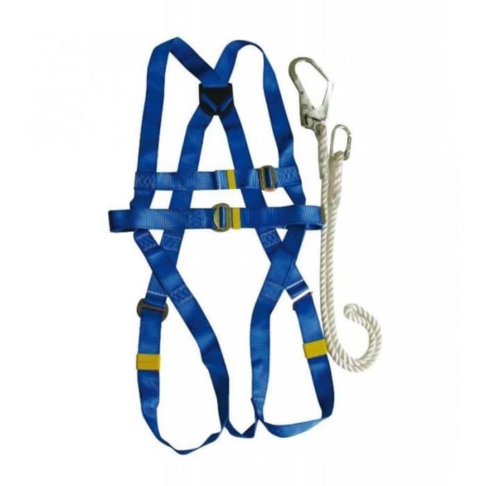 Safety Body Harness With Lanyard Krisbow Kw1000438 Alat Safety