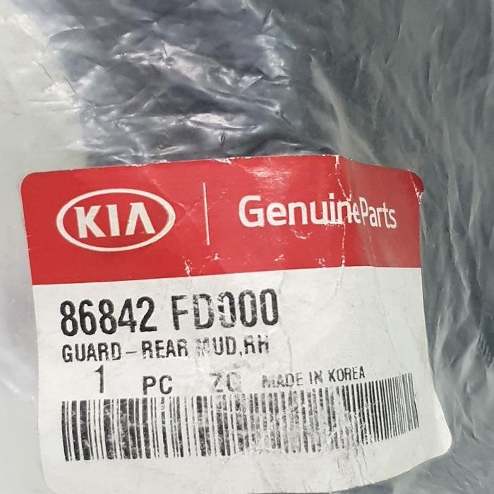 Guard Assy Rr Mud Rh - Kia Rio Sf - Kia Genuine Parts