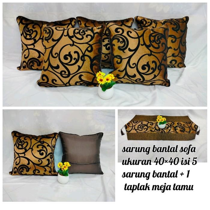 sarung bantal sofa set/sarung bantal sofa 40x40