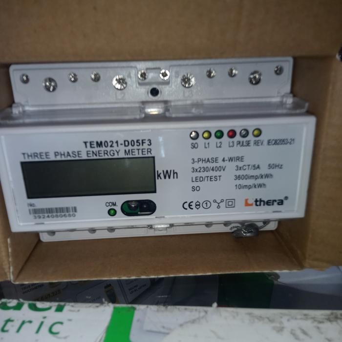 Kwh Meter Thera Tem021-D05F3 -5A Digital 3phase via CT