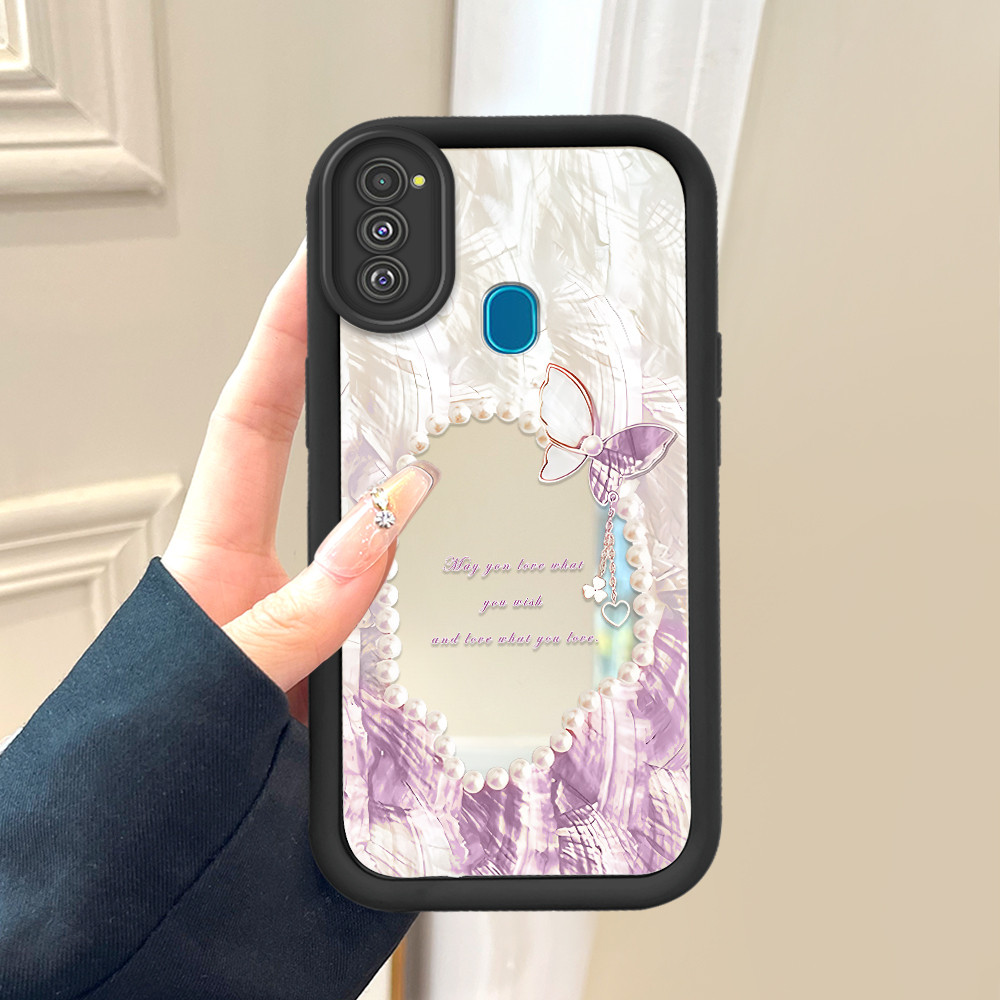 Casing Hp Untuk Compitable With Samsung Galaxy M21 M30S Casing Butterfly JZ Purple Butterfly DLJ C8 