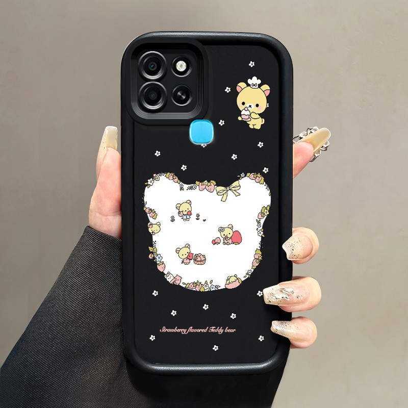 Casing Hp Infinix Smart 6 Infinix Smart 6 Plus Case Softcase pelindung Cesing silikon Kesing Beruang