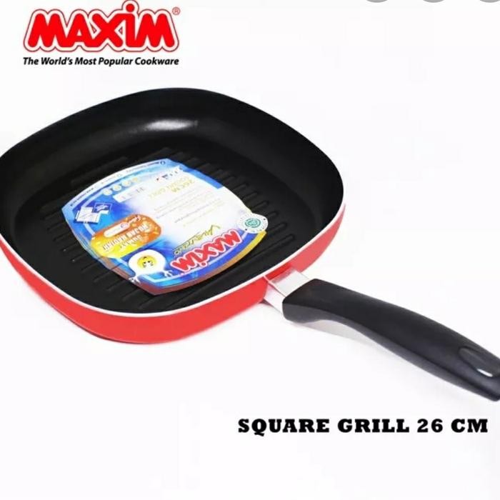 Alat Panggang Teflon Maxim Square Grill 26 cm Teflon Kotak Persegi