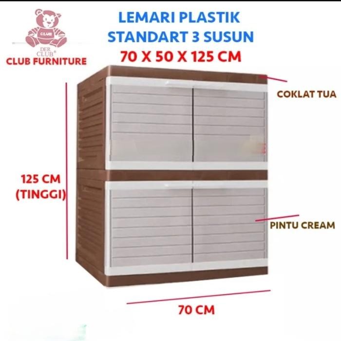 Lemari Plastik Club susun 2 Besar