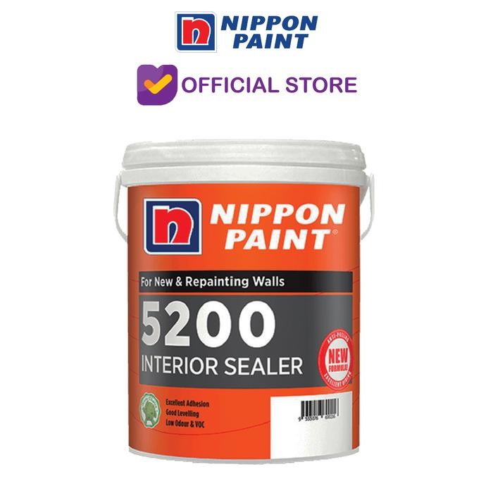 NIPPON PAINT 5200 WALL SEALER 25 KG / CAT DASAR DINDING INTERIOR *