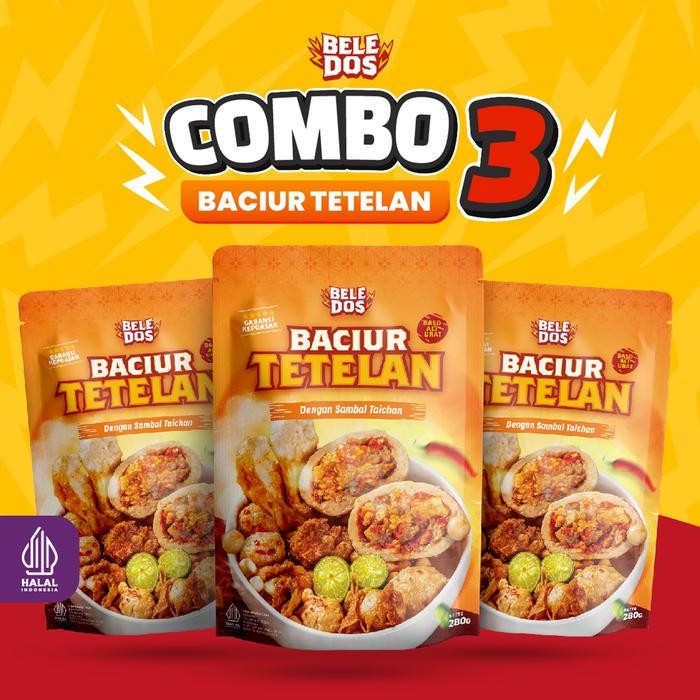 

New Beledos Paket 3 Tetelan (dapat 3 pcs Baciur Tetelan)