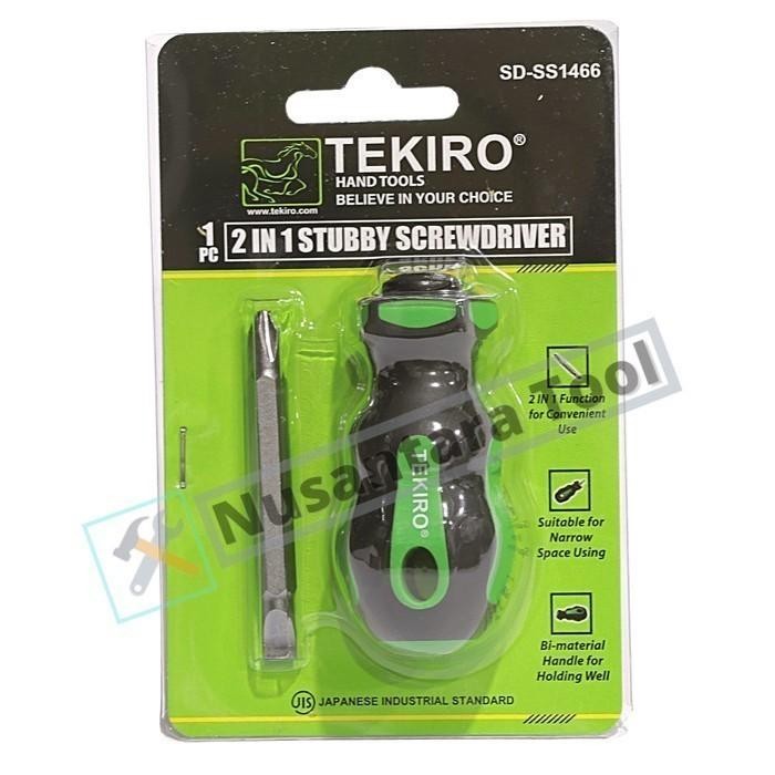 New Obeng Bolak Balik Pendek TEKIRO - Obeng Cebol TEKIRO Bolak Balik