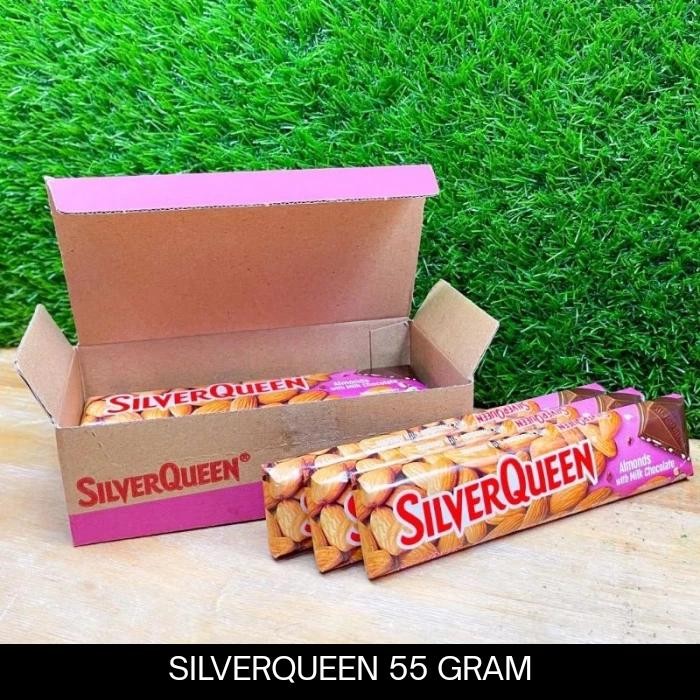 

New Silverqueen Almonds 65 gram 1 box (isi 6 pcs)