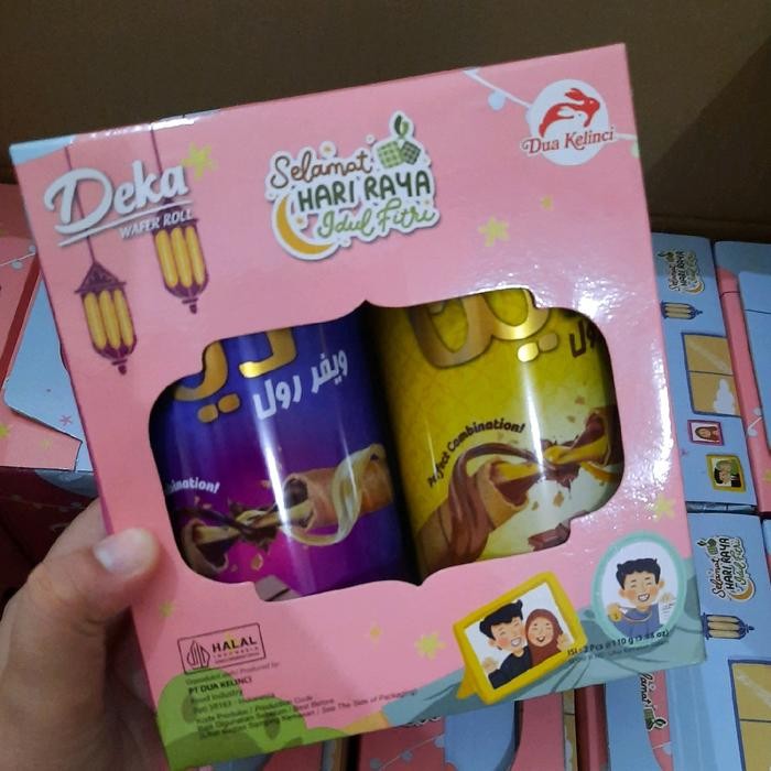 

New Deka wafer roll 1 paket dapet 6 kaleng