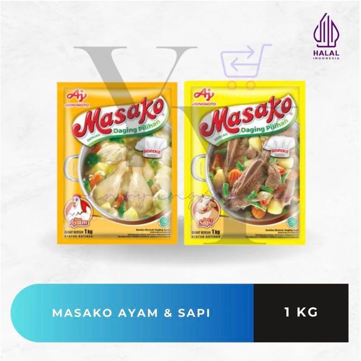 

New Masako Penyedap Rasa Ayam / Sapi 1 Kg